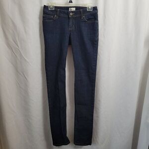 SO Jeans Long Dark Blue Size 5 Junior skinny leg 5 pocket minimalist classic EUC